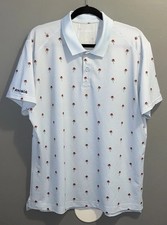 Bonobos Slim Fit Blue Floral Polo Shirt Mens XL Rose Golf Performance