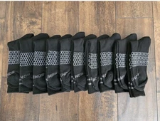 Bombas Socks Unisex Crew Size EXTRA LARGE (Men's 13-16)  9 Pairs