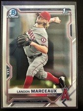2021 Bowman Draft Chrome Landon Marceaux #BDC-115 Los Angeles Angels