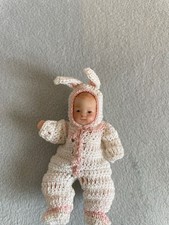 Antique Miniature All-Bisque German Doll Set-Fully Jointed, No Chips/Cracks