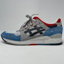 Asics Gel Lyte III Soft Grey Blue Red Split T...