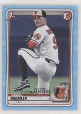 2020 Bowman Draft Sky Blue Border 267/499 Carter Baumler #BD-117 s3g