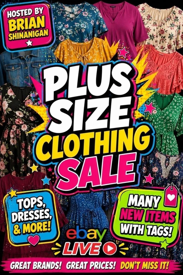 Plus Size Clothing Sale Dresses, Tops, & More Many New With Tags All Sizes