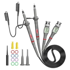 Universal P6100 Oscilloscope Clip Probes 100MHz with Accessories Kit 1X 10X 2...