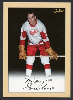 2005-06 Upper Deck Bee Hive GORDIE HOWE Red Wings 5x7 JUMBO BOX TOPPER
