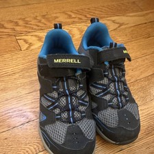 Merrell MK261971 Kids hiking shoes Hook Loop Black/Blue US 2 EU 33