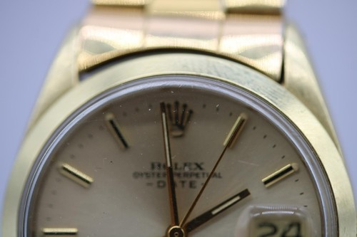 Rolex Oyster Perpetual Date 1550 Gold Plated 1971 - Picture 2 of 11