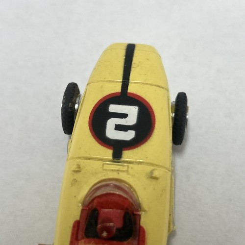 Vintage Aurora Tjet Ho slot car Yellow indy racer #2 Good condition - Picture 7 of 18