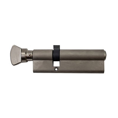 Hoppe Single Cylinder Euro Profile 31.5/65.5mm V-Knob Thumbturn Satin Nickel
