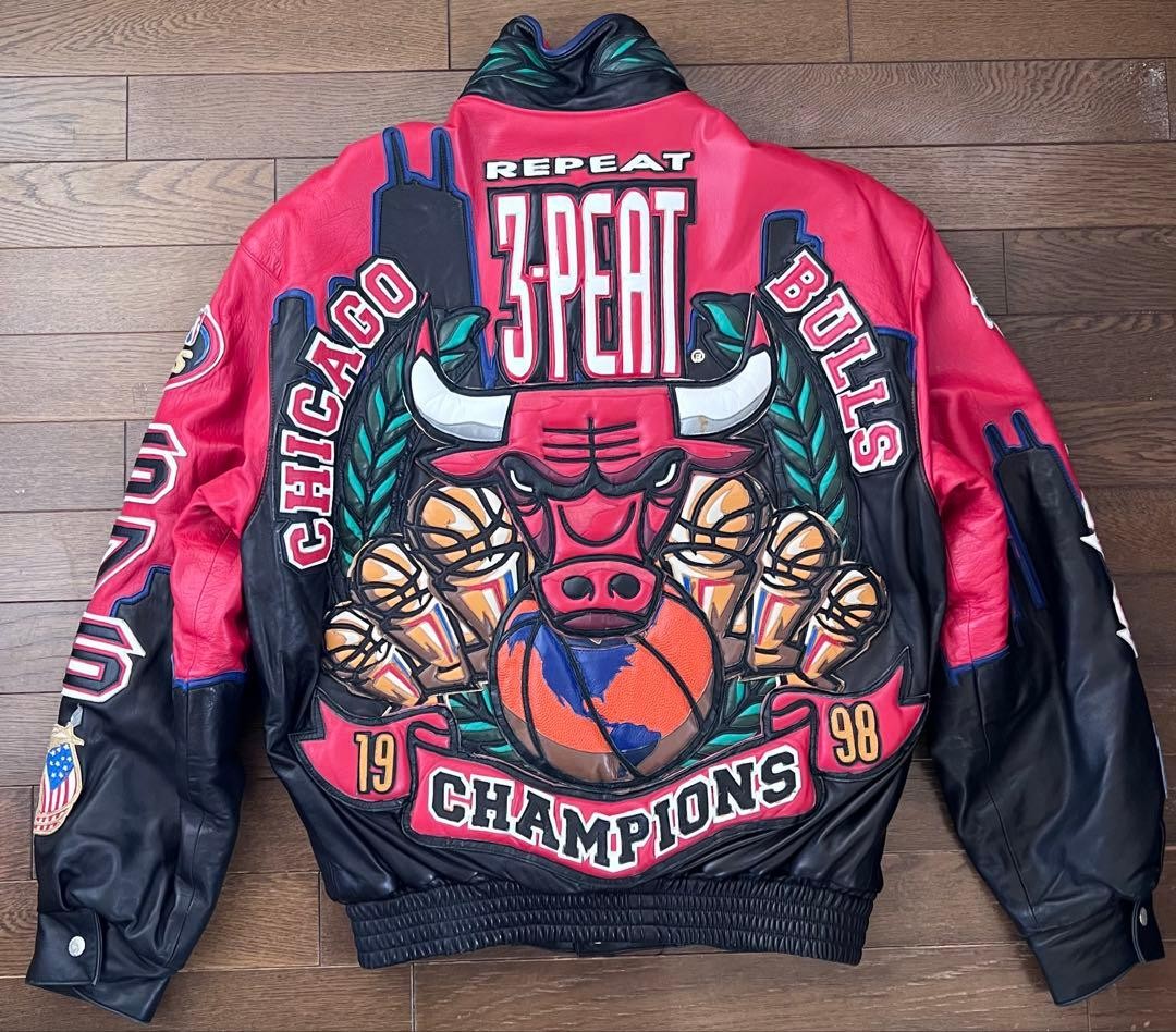 Michael Jordan JEFF HAMILTON Chicago Bulls Leather Jacket