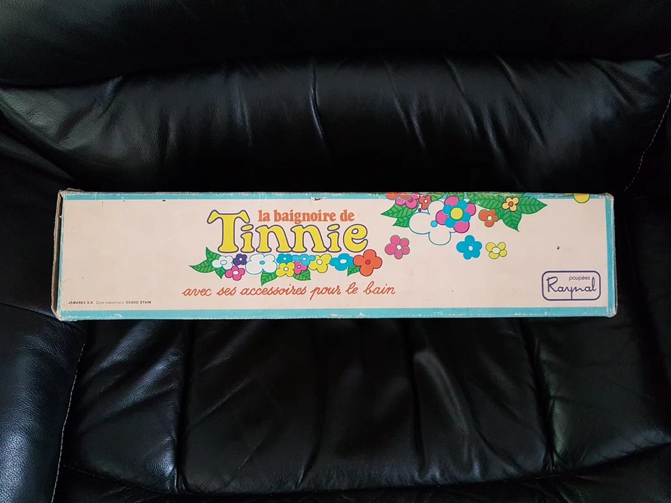 Poupée vintage Tinnie Raynal -ancienne baignoire et rare petite éponge d'origine - Photo 2/4