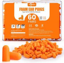 60 Pairs Foam Ear Plugs, Ear Plugs for Sleeping Noise Cancelling