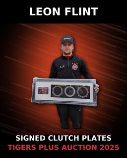 Leon Flint (Glasgow Tigers) Signed Clutch Plates Framed!