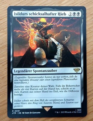 Mtg Magic: Isildurs schicksalhafter Hieb,Isildur's Fateful Strike, DEUTSCH