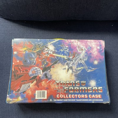 Vintage G1 TRANSFORMERS COLLECTORS CASE 1984 Tara Toy Corp With Tray 75100