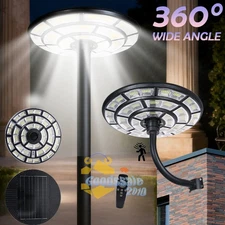 11000W 360° Solar Street Lights Outdoor IP66 Dusk To Dawn Security Light w/ Pole