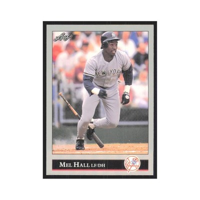 1992 Leaf Mel Hall Yankees #88.0