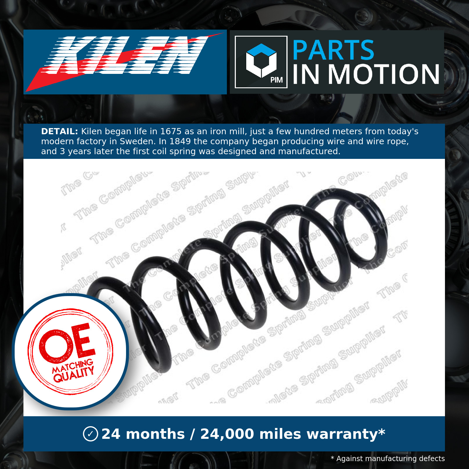 Kilen 63542 Rear Coil Spring Fits Seat Ateca 5N0511115L 5N0511115M 5QF511115AM - Image 3