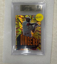 2025 Panini Prizm Dingers Insert Orange Pulsar - Vladimir Guerrero BECKETT 9.5 