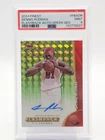 DENNIS RODMAN 2024-25 TOPPS FINEST FLASHBACK AUTO GREEN GEO /75 PSA 9 Q0004
