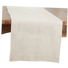  Toscana Collection Plain Table Runner, Natural 16"x72"