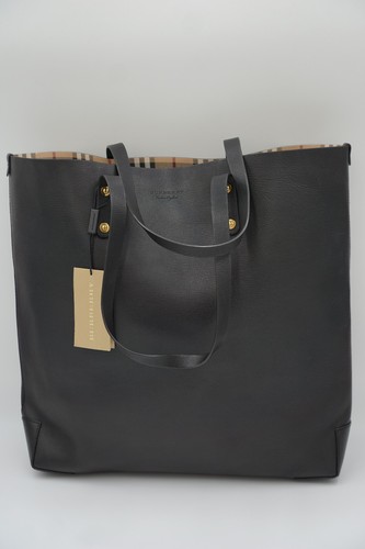 Burberry Calfskin Crest Embossed Large Tote Calf Skin