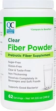 Quality Choice Clear Prebiotic Fiber Supplement Powder for Digestive Health - -