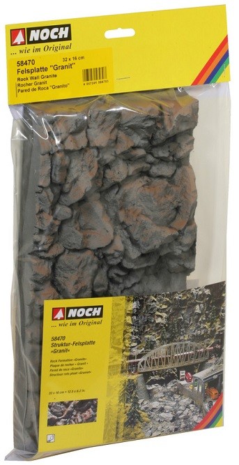 Noch 58470 - H0, TT Rock Plate ""Granite"" - New