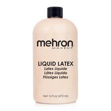 Mehron Makeup Liquid Latex 16 oz Light Flesh - SFX, Prosthetics, Halloween