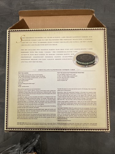 Williams Sonoma 9” Round Sandwich Cookie Cake Pan Set Nonstick Cast Aluminum - Picture 5 of 5