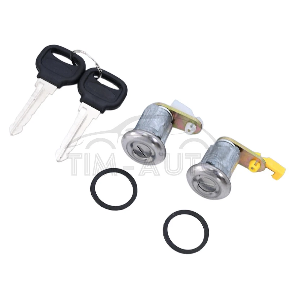 Un par de cerraduras de puerta para Mazda 626 RX-7 B2200 B2600 Ford Festiva Courier BE32-76-210 Foto 2 de 4