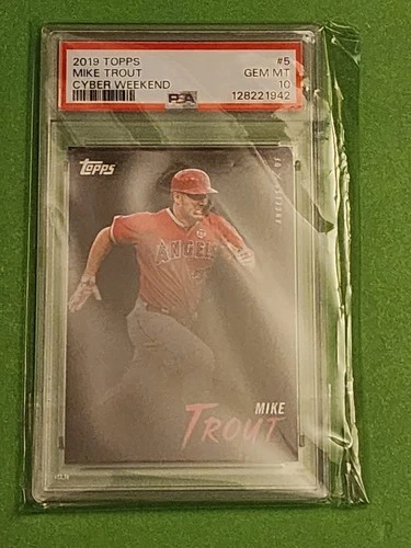 2019 Topps Cyber Weekend MIKE TROUT Card #5 of 8 Los Angeles Angels PSA 10