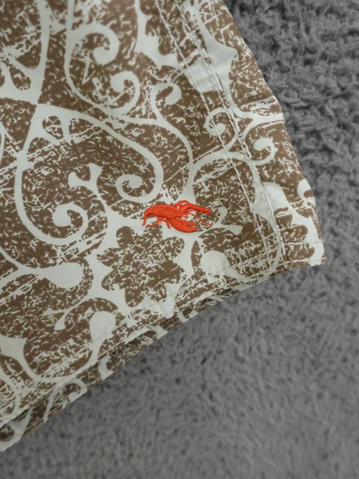 Ted Baker Board Shorts Para Hombres 3 Medianos Marrón Azul Natación Bermudas Cordón Foto 2 de 4