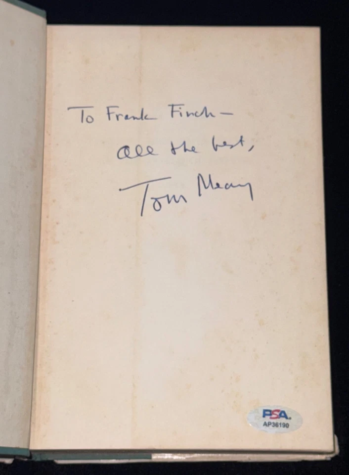 Tom Meany "There've Been Some Changes" Signed HC/DJ Book Baseball HOF Auto PSA - Image 2 of 4