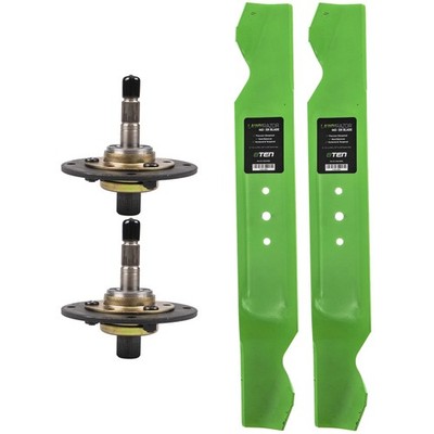 Deck Spindle & Mower Blade Kit for Ranch King 650G 670G 790G 740G 720G 699G 697G