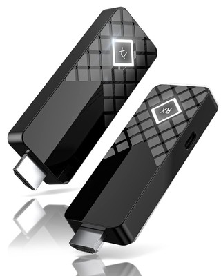 HDMI Wireless Transmitter and Receiver 4K Decode, 5G/1080P Portable HDMI Wire...