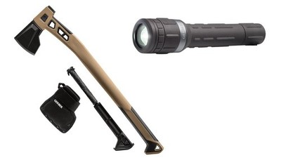 Gerber by Fiskars  Axt Spaltaxt für  Gartenarbeit  + LED Outdoor Taschenlape
