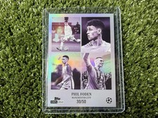 2025-26 Topps Simplicidad Uefa Club Competitions Phil Foden Purple /50 Raices