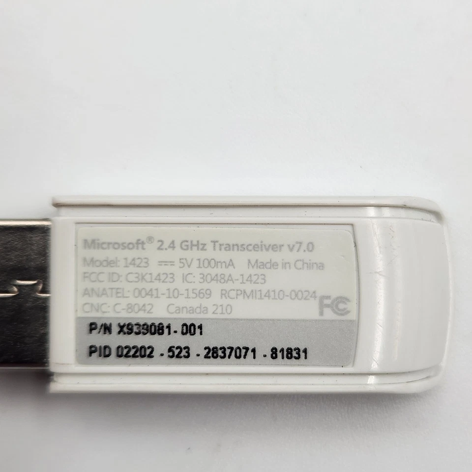 Microsoft Wireless Keyboard 3050 w/ USB Receiver – Black – Tested - Image 4 of 4