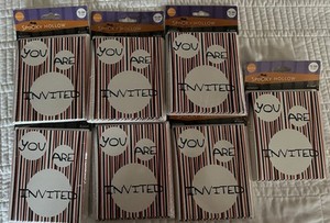 Halloween invitations, 7 packs