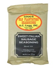 A.C. Legg INC Sweet Italian Sausage Seasoning 8 Ounce Pack of 1
