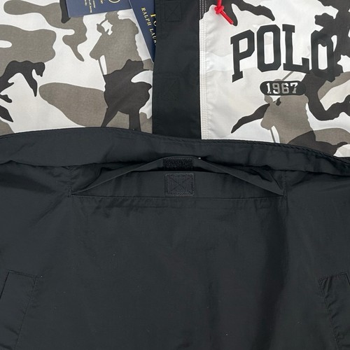 NEW $198 Polo Ralph Lauren Camo Windbreaker Hoodie Jacket Mens Size XXL 2XL NWT - Picture 8 of 12