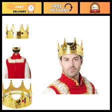 Men's Novelty King Crown Costume Accessory - Fun Party Headwear, Regal Look