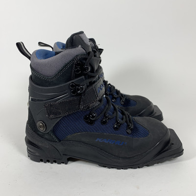 Karhu XCD Traverse Ski Boots Women's 7 Black Vibram Sole Nordic Norm 75mm