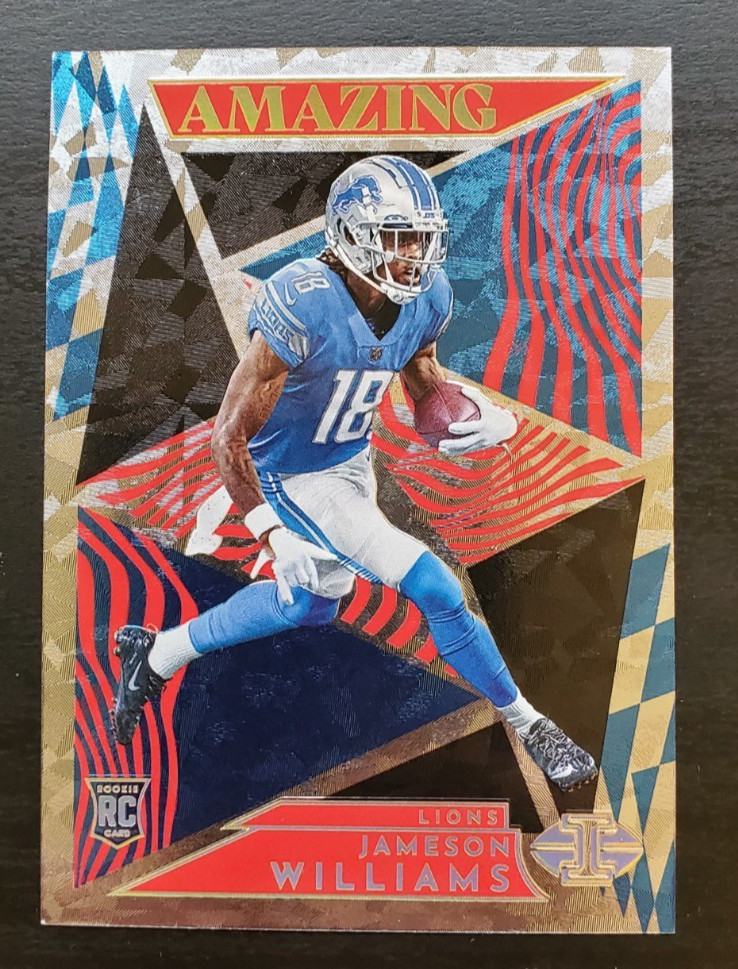 Jameson Williams Panini Illusions Amazing #A22 Red