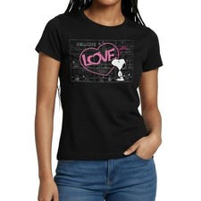 Peanuts Snoopy Love Herz Valentinstag Geschenk Frauen T-Shirt