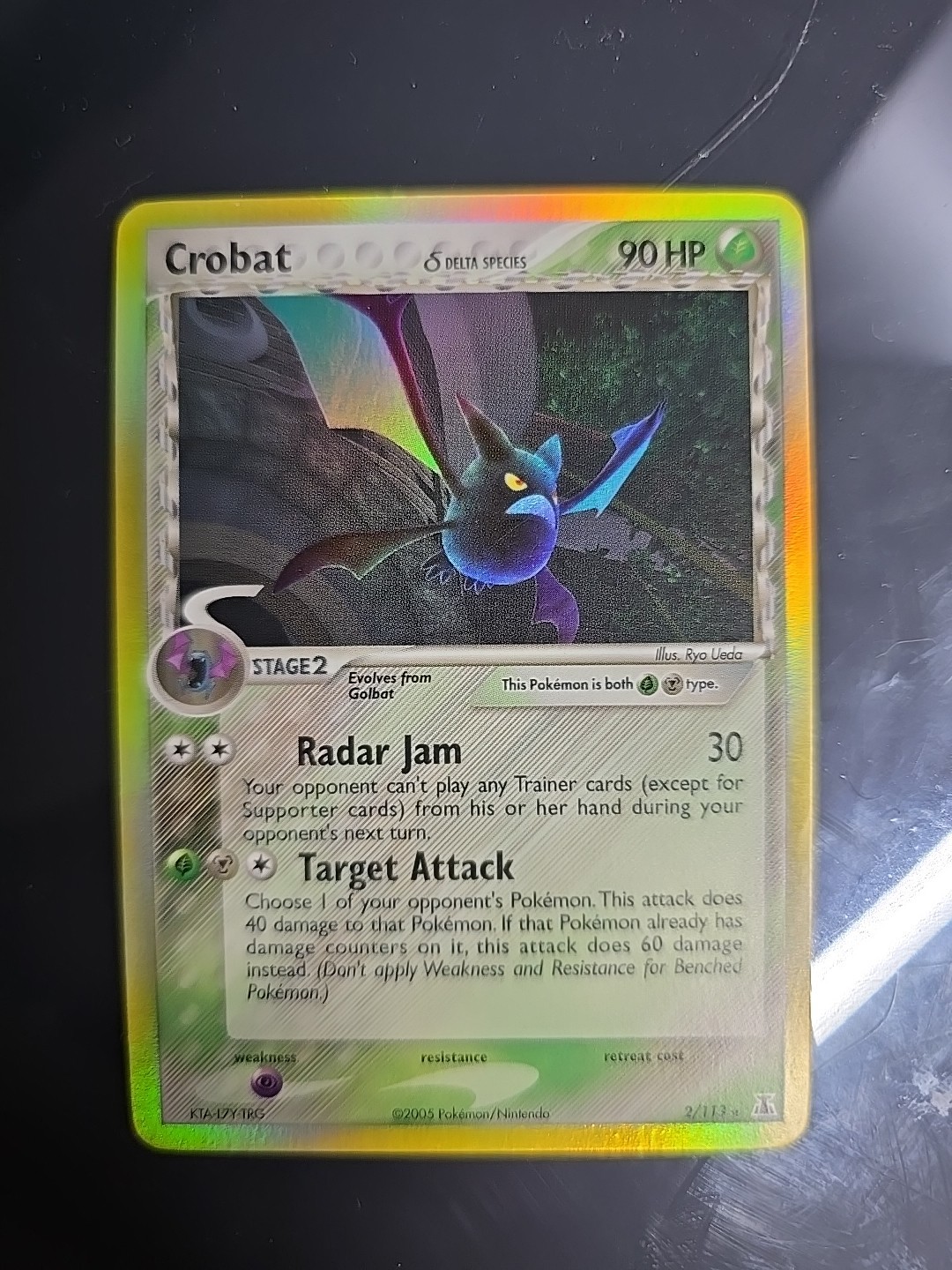 Crobat (Delta Species) 2/113 Delta Species Reverse Holo NM