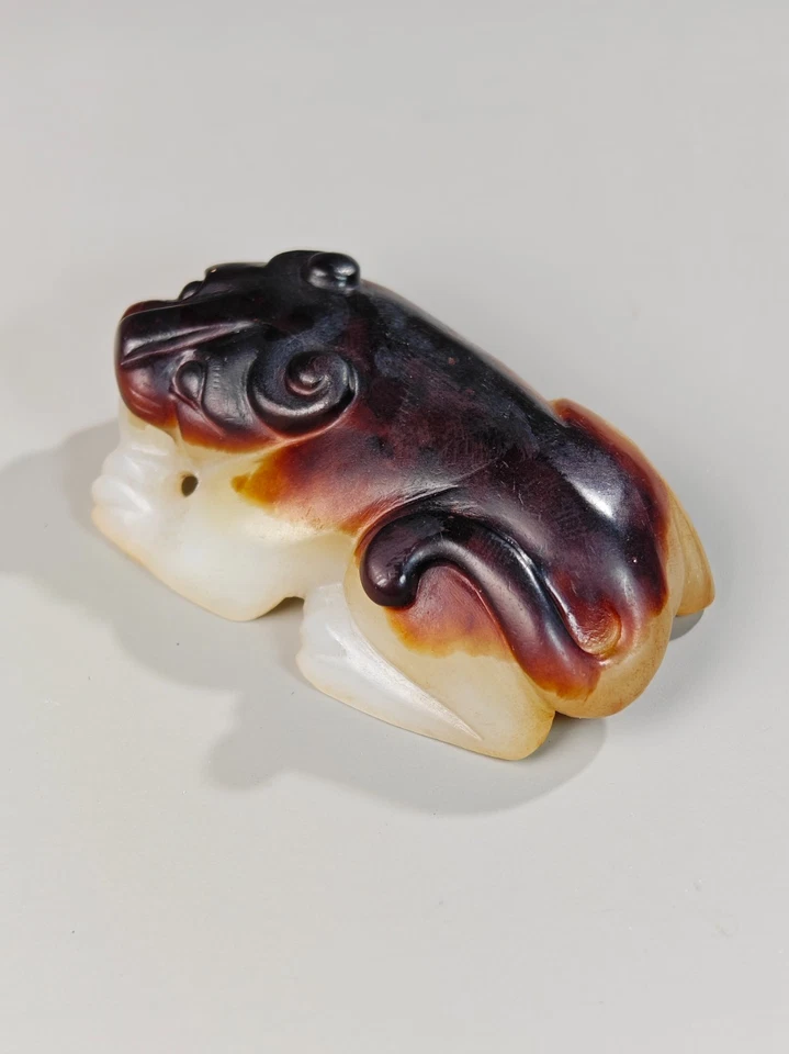 Rare Chinese Hetian Jade Tiger Beast the Han dynasty 206 B.C.-220A.D. - Image 2 of 4