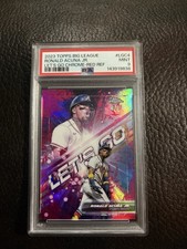 2023 TOPPS BIG LEAGUE LET'S GO CHROME Red  #LGC4 RONALD ACUNA JR. PSA 9 /5