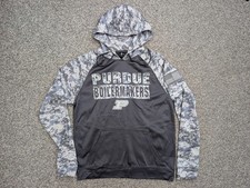 Purdue Boilermakers Hoodie Herren Medium grau Tarnmuster Militär OHT Digital USA Flagge